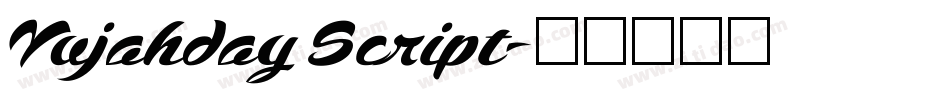 Vujahday Script字体转换